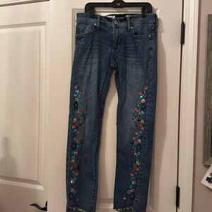 Anthropologie Pilcro embellished denim, sz 26
